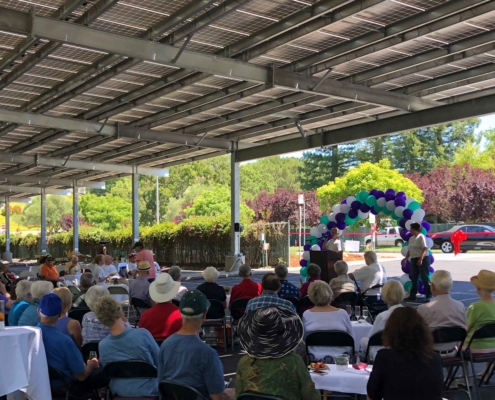 event with solar shade